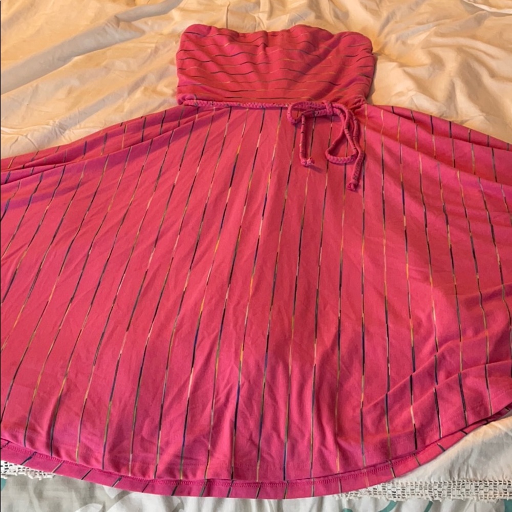 Maurices strapless dress with belt size m
